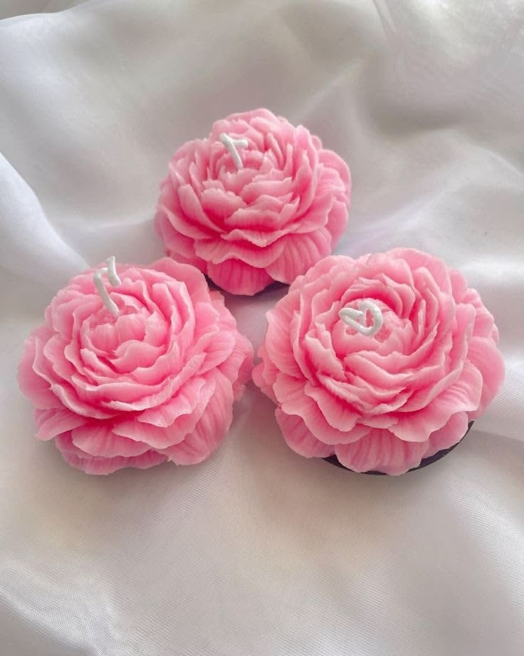 Luxury Handmade Peony Flower Scented Candle Gift Box